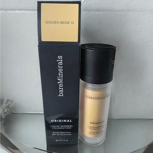 BareMinerals  original liquid foundation Golden Beige. New in box